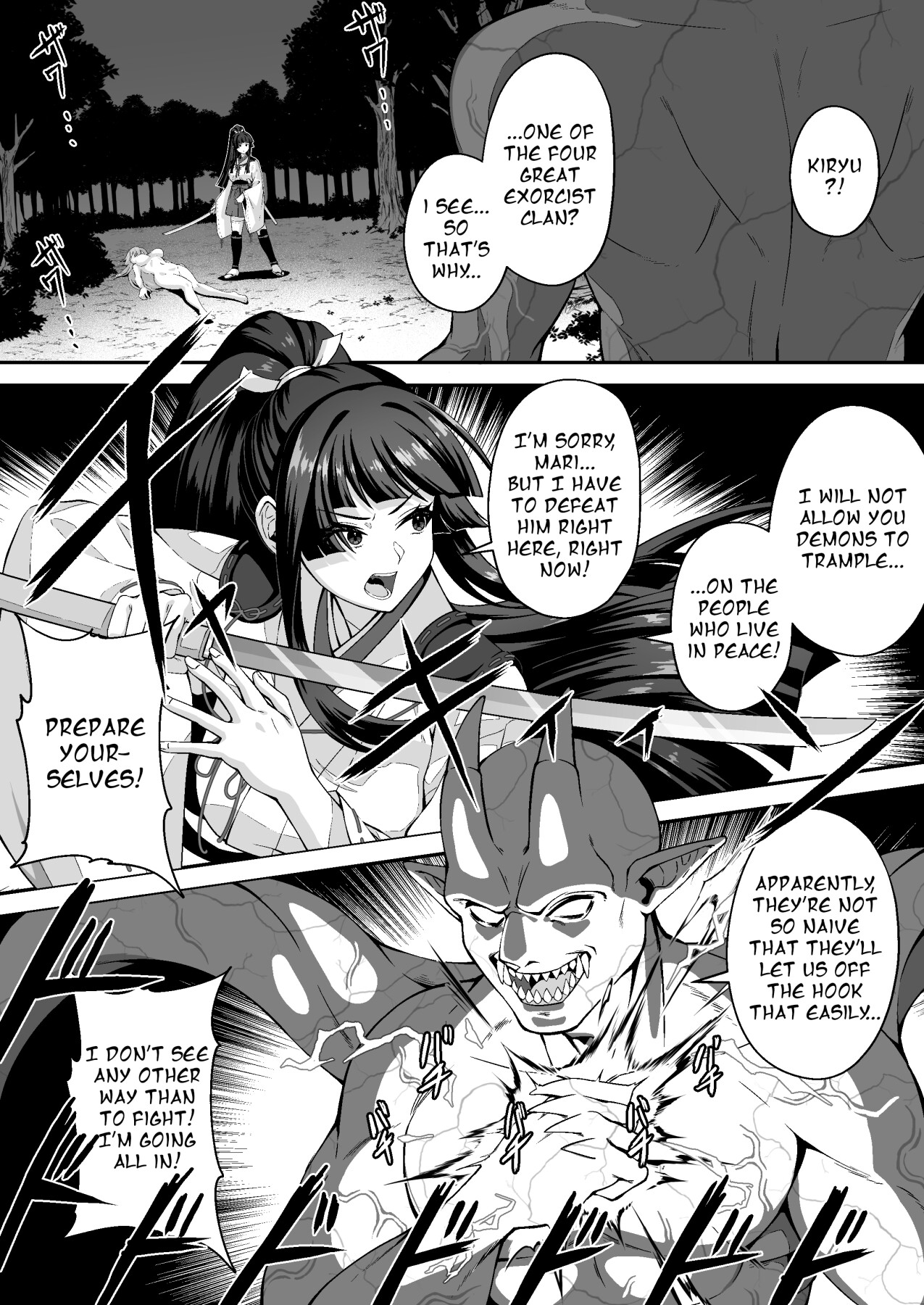 Hentai Manga Comic-The Master Demon Exorcist Doesn't Succumb to Tentacle Demon-Read-14